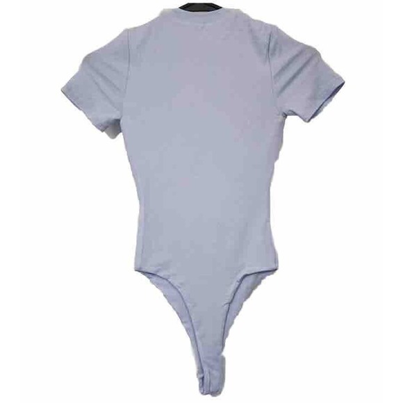 Nwt NAKED Wardrobe - Large - Short Sleeves Bodysuit‎ Light Blue - Picture 2 of 14